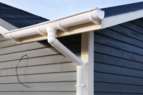 PVC Rain Gutter Installation in Monroe